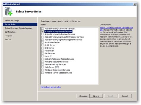 Configure active directory windows server 2008 standard